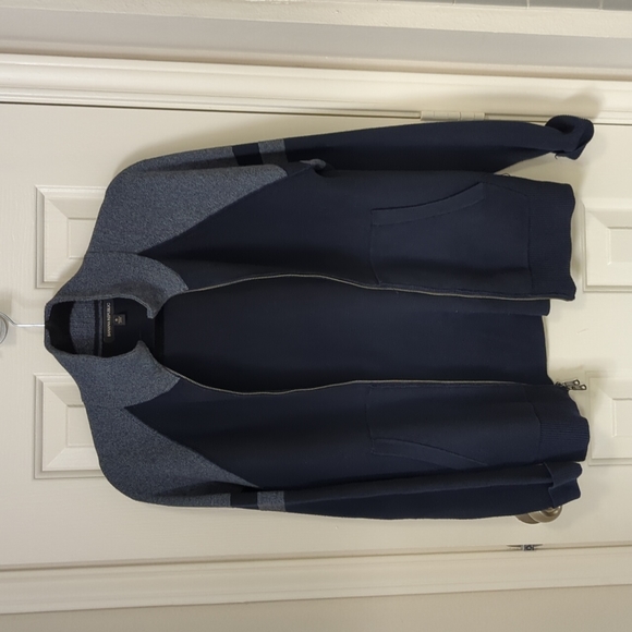 Banana Republic Men's Small Sweater - Coolmax Graohi Gray Blue - Picture 2 of 6